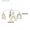 Mobiles # Boho Style gland arc-en-ciel pendentif carillon à vent pendentif berceau bébé mobile hochets jouet musical suspendu jouet pour bricolage lit de bébé Q231017