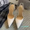 المصمم الشهير Sandal Ballerina High Heel Bing Bing Crystal-Embilled-Leather Loather Twinkles Twinkles Sandals Women Women