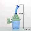 El tubo de agua de cristal del estilo del helado de la venta de la fábrica H19cm/el vidrio que fuma Bong para la distribución que fuma