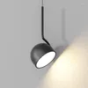 Pendant Lamps Modern LED Lights Black White Bedside Living Dining Room Bedroom Bar Loft Chandeliers Decor Hanging