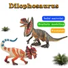 Figury zabawek akcji Prehistoryczna symulacja jurajska dinozaur Duża rozmiar Dilophosaurus Figures Animal Decoration Dekoracja Halloweenowa zabawka dla dzieci 231016