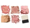 Blush di marca Fard per il viso Bar Fard per guance in polvere Kit bronzer Palette con pennello Trucco pesca Cosmetici per il viso rosa 231016