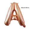 Other Event Party Supplies 40inch Rose Gold Letter Aluminum Foil Balloons Valentine's Day Anniversary Proposal Decoration Wedding Love Letter Balloon 231017