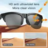 Écouteurs Smart Music Lunettes de soleil Écouteur sans fil Bluetooth HiFi Sound Headphone Driving Lunets Hands Free Call avec HD Mic Headset