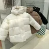 Down Coat Milancel Winter Kids Parkas Korean Style Girls Fur Hooide Boys épaissis les vêtements d'extérieur 231017