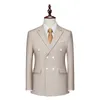 Trajes para hombres Blazers Slim Fit Hombre Blazer Oficina Blazer Traje Chaquetas para hombre Vestido de novia Chaqueta Traje Abrigos Casual Traje de negocios cruzado 231016