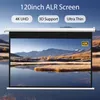 92"-150" Electric Projector Screen ALR Motorized Projection Screen for UST Laser Projector Optoma P1 Home Theater