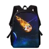 Children's Backpack Colorful Ball Elementary School Backpack School Season Backpack Basketball Football Fire 15 Inches 230915