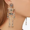 Vrouw Designer Oorbellen Diamond Dangle Drop Errings Halloween Grote Oorbellen Luxe Trendy Sieraden Hip Hop Fashion Charms Bling Acce271L