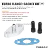 Turbo Oil Feed Inlet Flange Packning Adapter Kit 4An 4 En passande T3 T3/T4 T04 PQY-OFG31 Drop Leverans