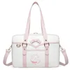 Sacs de soirée Mode PU Cuir Épaule Femmes Mignon Mouton Motif Broderie Sacs À Main Adolescent Filles Lolita JK Uniforme Messenger Sac