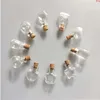 Glass Mini Bottles Pendants Small Diy With Cork Cute Jars Christmas Wedding Gifts Vials 100pcs good qty Foksg