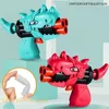 Neue Dinosaurier Soft Bullet Spielzeugpistole Cartoon Pistole Schießen Modell Launcher Kunststoff für Kinder Jungen Geburtstagsgeschenke