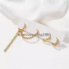 18K Gold 4pcs/Set Circle Hoop Küpe Küpe Tasarımcısı Kadın Beyaz AAA Kübik Zirkonya Bakır Pırlanta Kadınlar Uzun Küpe Lüks Moda Takı Sevgililer Günü Hediyesi