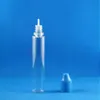 100 Sets/partij 30 ml UNICORN Doorzichtige Plastic Druppelflessen Kindveilige Fraudebestendige Lange Dunne Tip e Vloeistof Dampsap e-Liquide 30 ml Dbrd