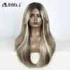 Kant Synthetisch Kant Voorkant 26" Recht Ombre kant Cosplay onderdeel Blond Voor Dames Kant synthetisch Kant 231016