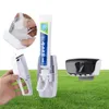 Suportes da escova de dentes Distante de creme dental automático Conjunto de suporte à prova de poeira e banheiro montado na parede de poeira