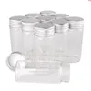 24pcs 30 ml 1 uncji szklane butelki z aluminiowymi czapkami 30*70 mm słoiki przezroczyste pojemniki perfuma Bottlegood Qty PJJSB