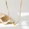 Naszyjniki wiszące nadchodzą moda kreatywna kamień naturalny sznurek miłosny naszyjnik niszowy projekt elegancki urok dla kobiet dar biżuterii