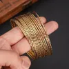 Bangle 24k Gold Women Big Dubai Bride Wedding Ethiopian Bracelet Africa Arab Jewelry Charmgirls India Gifts301F