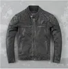 Couro sintético masculino. Jaqueta de couro estilo marca Rider masculina casaco de couro genuíno. Plus size roupas de couro fino Casaco para motociclos 231016