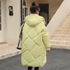 Casacos de trincheira femininos longos parkas para mulheres jaqueta de inverno 2023 oversize grosso quente acolchoado casaco com capuz estilo coreano casaco