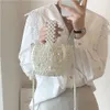 Evening Bags Luxury Mini Pearl Bag Womens Handmade Bead Purses Fashion Banquet Party Shoulder Ladies Elegant Clutch Purse 231017