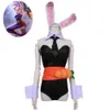 Gioco Cosplay Lol Bunny Girl Riven The Exile Costume Cosplay Anime Tuta nera Orecchie Sxey Donna Uniforme Hallowen Carnival Party Suit