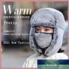 Kış Chapeaux Bombardıman Şapkası Kadınlar İçin Femme Femme Kürk Rus Şapka Rüzgar Yalıtısı Düz ​​Renk Ushanka Kalın Sıcak Kapak Kulak Kanatları Faktörü 2285