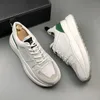 British Designer Business Wedding Dress Party Shoes Fashion Beskable Lace Up White Casual Sneakers Round Toe Thick Bottom Oxford Driving Loafers H108