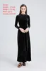 Повседневные платья AS Элегантная женщина Макси Бархатное платье длиной до пола Женская одежда