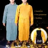 Aprons Apron Welding Protection Cowhide Leather Anti-scalding Work Safety Apron Wear-resistant Welding Foot Guard Shoes Covers 231013