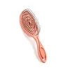Hair Brushes Relaxing Elastic Massage Comb Portable Hollow Combs Scalp Brush Salon Styling Tools Solid Color Circular 231017