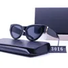 Óculos de sol de grife óculos de sol para mulheres óculos de sol de luxo carta UV400 design cor sólida estilo versátil praia óculos de sol de viagem caixa de presente opcional muito agradável