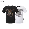 24SS Plein Bear T-shirt Mens Designer Tshirts Vêtements de marque Hingestone Pp Skulls Men T-shirt Round Cou