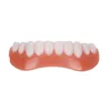 Décoration de fête 1pc Silicone supérieur inférieur placages fausses dents rire dentiers pâte faux bretelles couverture confortable