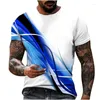 Magliette da uomo T-shirt sportive per il tempo libero europee e americane con stampa 3D T-shirt sportive casual a maniche lunghe Top da uomo
