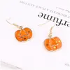 Charme Mignon Citrouille Charmes Grande Déclaration Boucles D'oreilles Fille Tendance Or Couleur Hies Gros Bijoux Accessoires Fête Cadeau Bijoux Oreille Dh7Zj