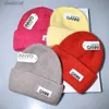 Beanie / Skull Caps 2023 Sólido Espessado Gorro de Malha Suave Pele de Coelho Real Três Dobras Estilo Macio Beanie Chapéu Senhora Outono Inverno Esporte Ao Ar Livre Quente CapL231017