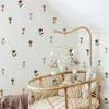 Adesivos de Parede Boho Cartoon Flores Criativas para Quarto Infantil Bebê Menina Meninos Decoração Papel de Parede Nordic Berçário Decalques 231017