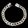 Bijoux pour hommes Bracelet Pulseras 925 argent 10mm largeur 21cm épaisseur exquise mode femmes Fine266b