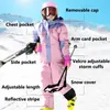 Otros artículos deportivos Traje de esquí para niños Chaqueta de snowboard para niñas Conjunto de niños gruesos y cálidos Pantalones para la nieve Ropa de invierno impermeable a prueba de viento 231017