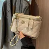 Tasarımcı Çanta Gelişmiş ve Modaya Dönüş Nakış İplik Omuz Omuz Yeni Yaz Doku Niş Zincir Crossbody Womens Bag