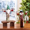 1pc wijnglashouder, sneeuwpop kerst oude man wijnglasrek, vakantiesfeer decoratie, kamerdecoratie, keukendecoratie