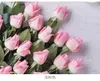 Decoratieve Bloemen 10 stks/partij Kunstmatige Rose Boeket Real Touch Latex Bud Huwelijk Thuis Bruiloft Decoratie