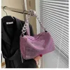 Cross Body Fashion Glitter Rhinestone Bag Elegant Luxury Shiny Handbag Party Wedding Purse Shoulder Underarm Bagstylisheendibags