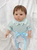 Bambola rinata finita già dipinta da 20 pollici Raven Realistica Soft Touch Baby Girl Doll Vene visibili della pelle 3D con capelli di radice