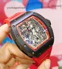 Chronograph Titanium Watch RM Wrist Watch Machine Watch RM011 Ceramic Midnight Fire Limited Edition Fashion Leisure Sports Machinery Me26