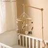 Mobiles# BELD BELL Wood Mobile Toddler Ratchles Toys Crib Bell Rattles Boho Style Muzyka