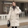 Casacos de trincheira femininos longos parkas para mulheres jaqueta de inverno 2023 oversize grosso quente acolchoado casaco com capuz estilo coreano casaco